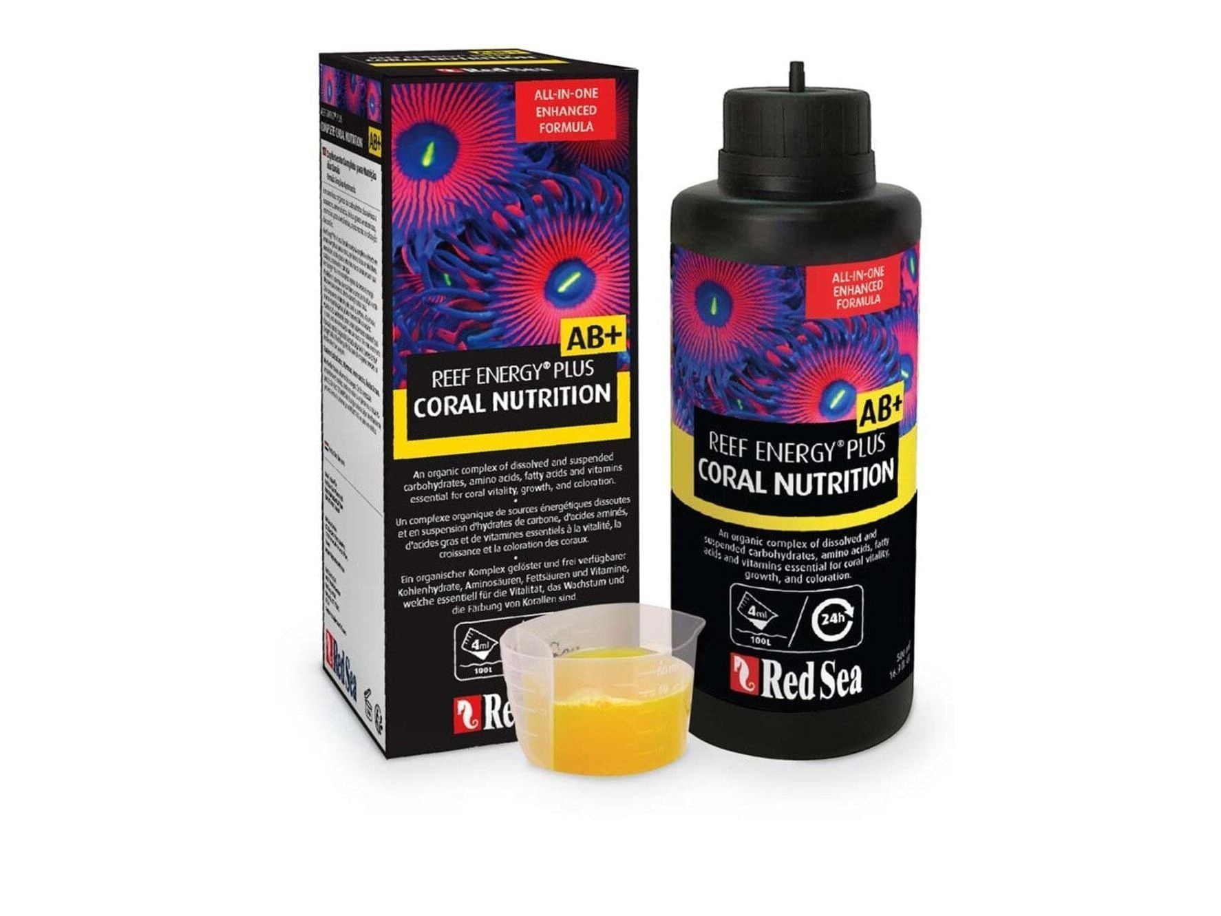 Red Sea Reef Energy Plus AB+ Coral Nutritional Supplement 1ea/16.9 fl oz Aquarium Additives Red Sea