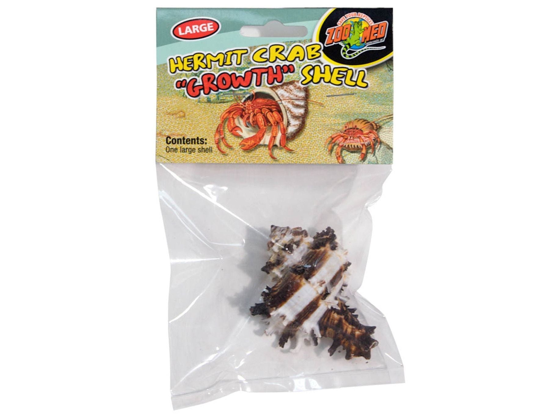 Zoo Med Hermit Crab Growth Shell Assorted, 1ea/LG, 1 pk