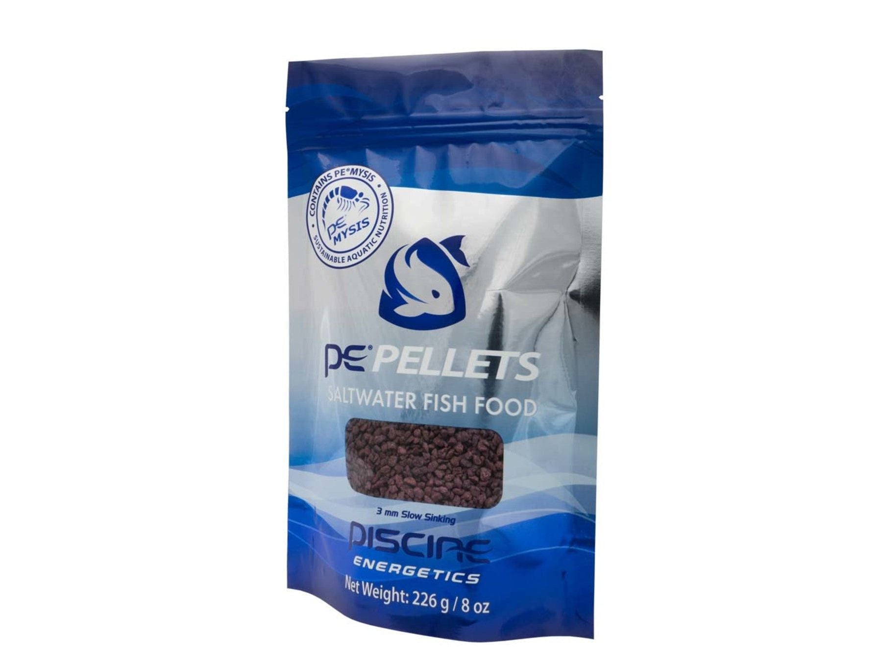 Piscine Energetics Pellets Saltwater Fish Food 1ea/8 oz