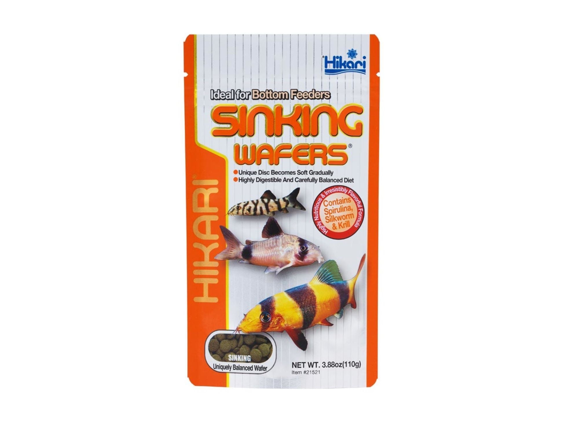 Hikari USA Sinking Wafers Rapidly Sinking Wafer Fish Food 1ea/3.88 oz
