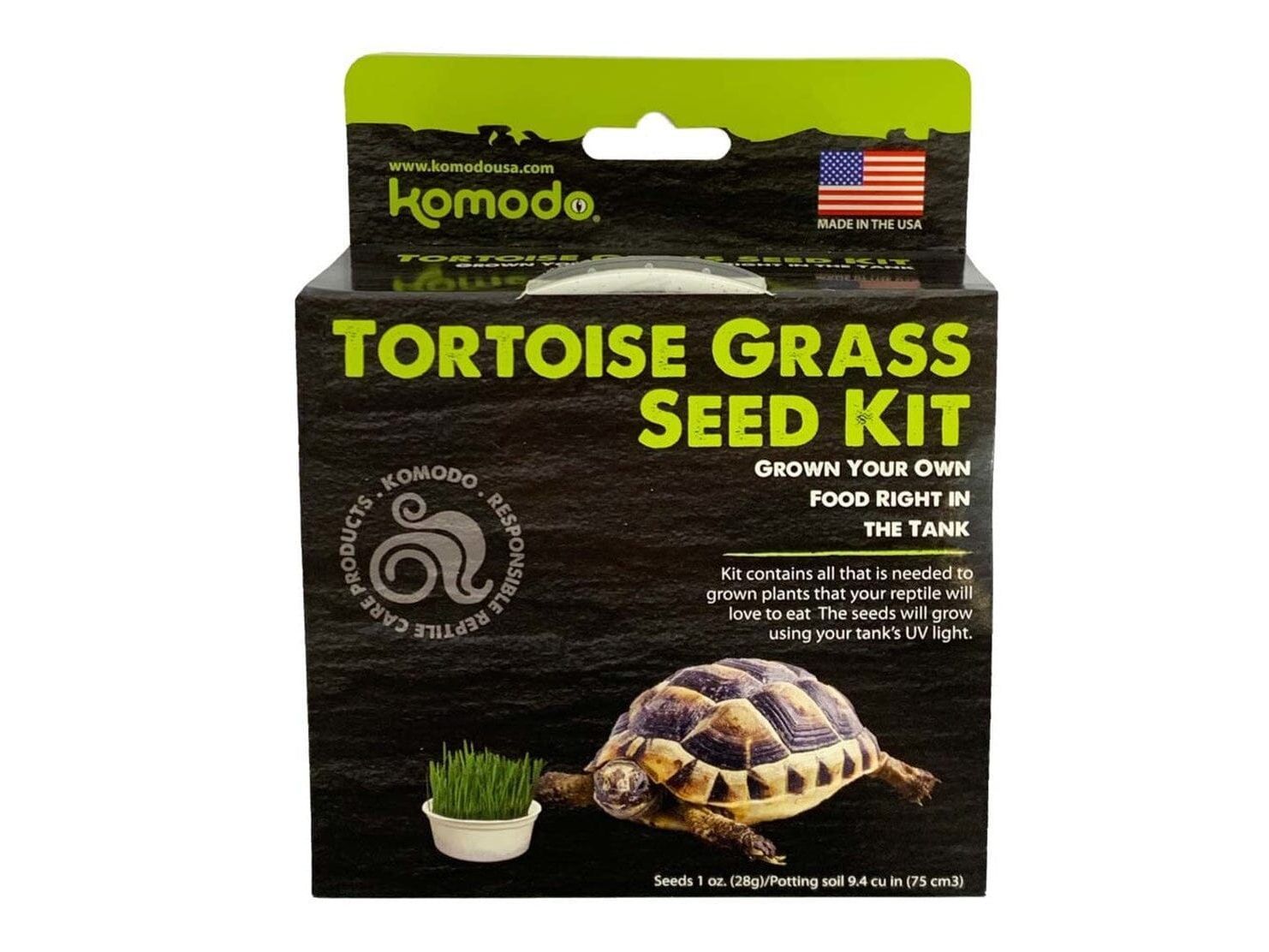 Komodo Grow Your Own Grass Seed Kit for Tortoise 6.5 in Komodo
