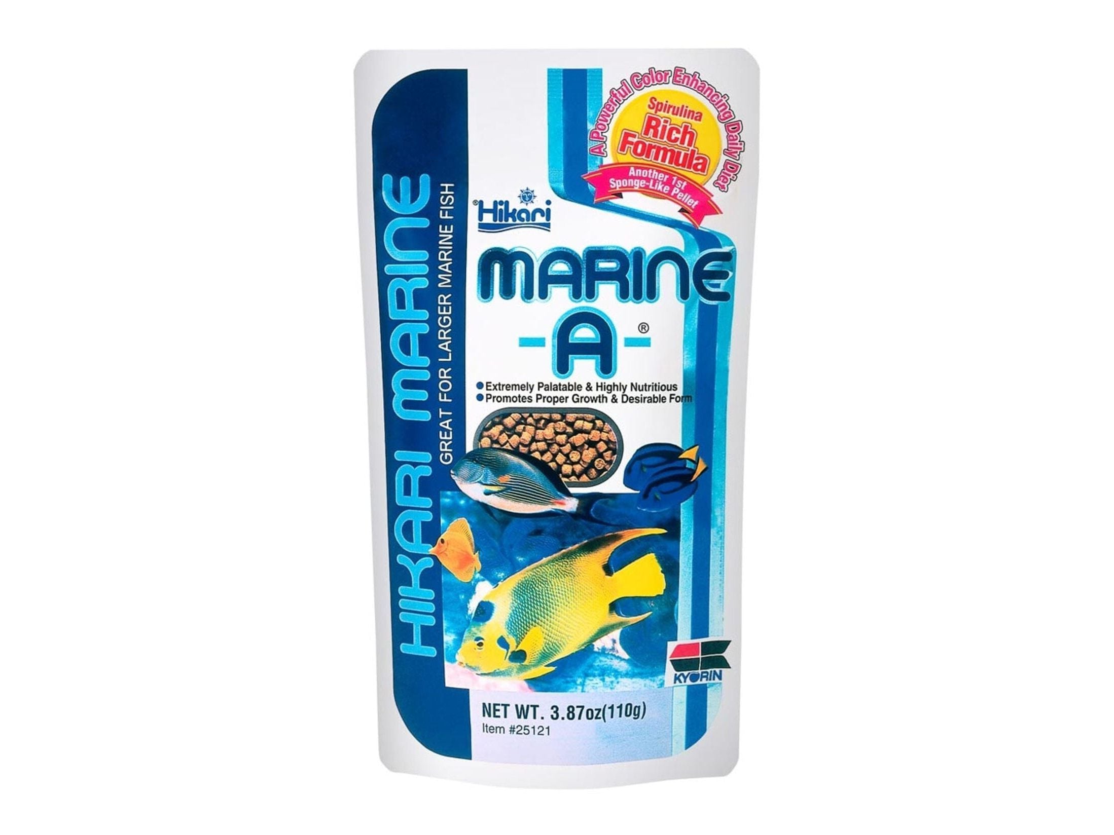 Hikari Marine A Pellets Slow Sinking Fish Food 3.87 Aquatic Diet Hikari
