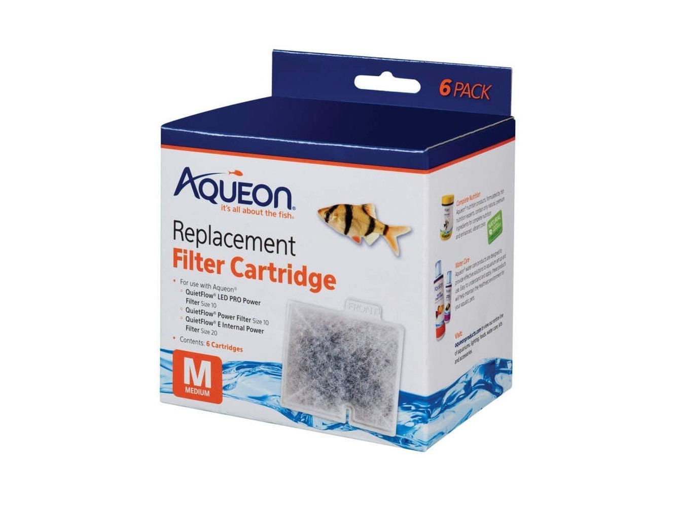 Aqueon Replacement Filter Cartridges, Medium - 6 pk Filter & Accessories Aqueon