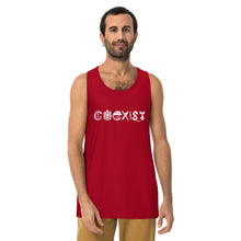 Load image into Gallery viewer, COEXIST Men’s Tank Top with White Text
