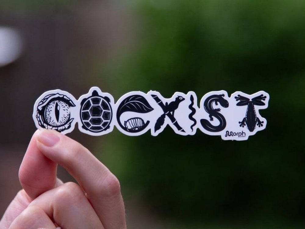 Coexist Sticker (B&W) - Morph Market Stickers with Free Shipping