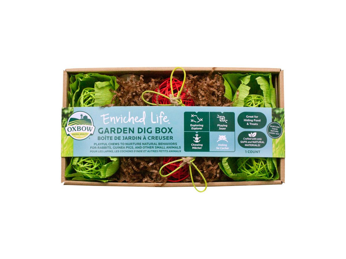 Oxbow Animal Health Enriched Life Garden Dig Box Small Animal Chew Toy