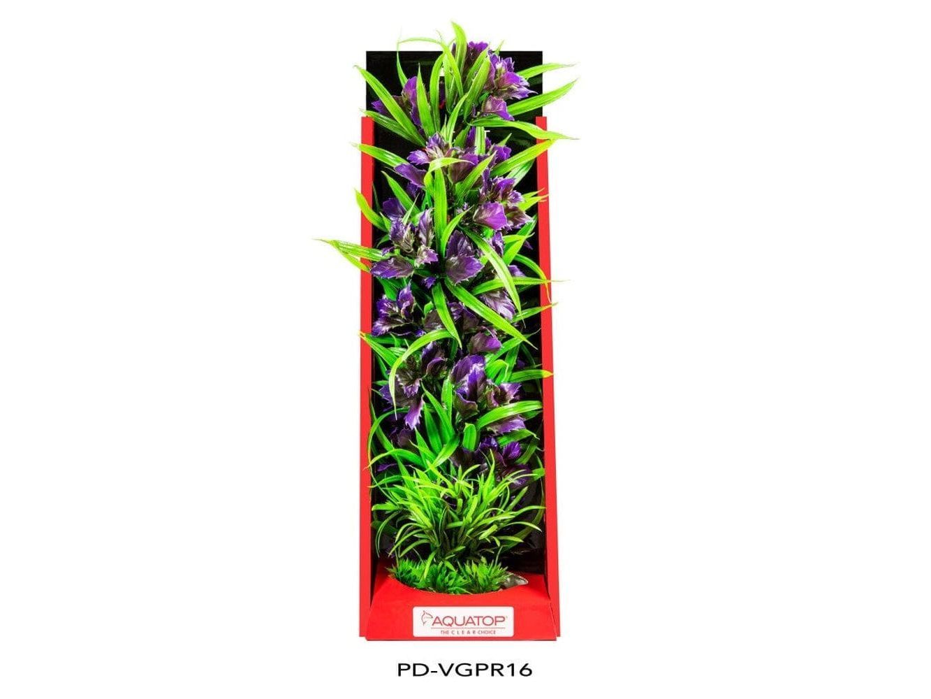 Aquatop Vibrant Garden Plant Purple, 16 in Aquatic Decor Aquatop