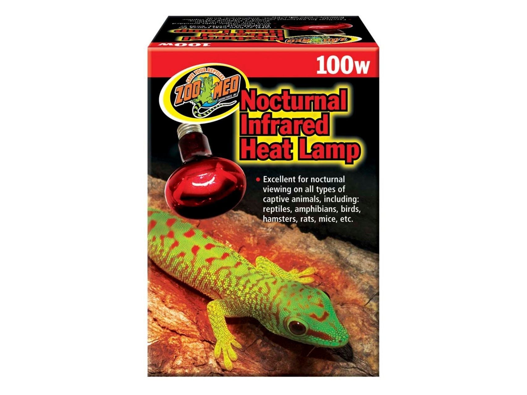 Zoo Med Nocturnal Infrared Heat Lamp 1ea/100 W