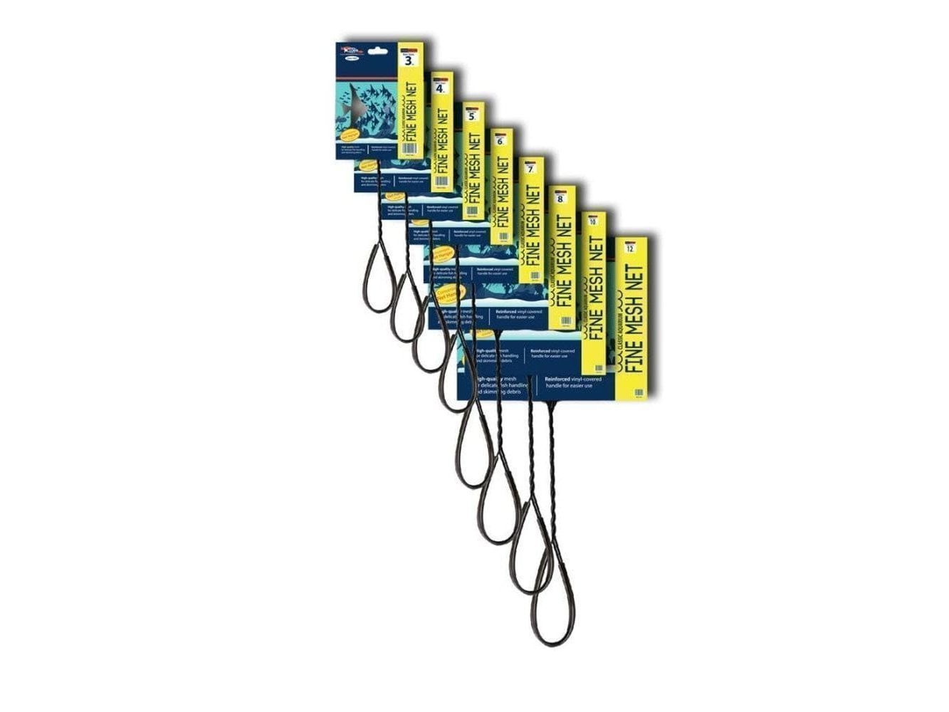 Weco Products Classic Fine Mesh Net Standard Handle, Black, 1ea/7 in Fish Supplies Weco