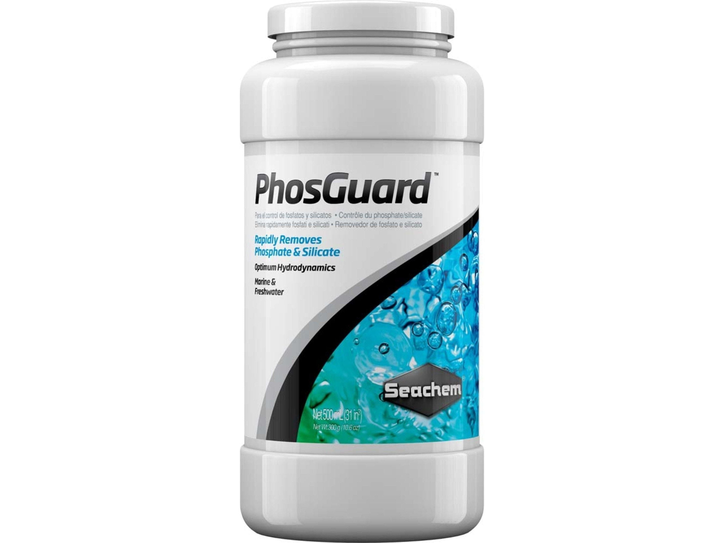 Seachem Laboratories PhosGuard Phosphate and Silicate Remover 1ea/500 ml Fish Supplies Seachem