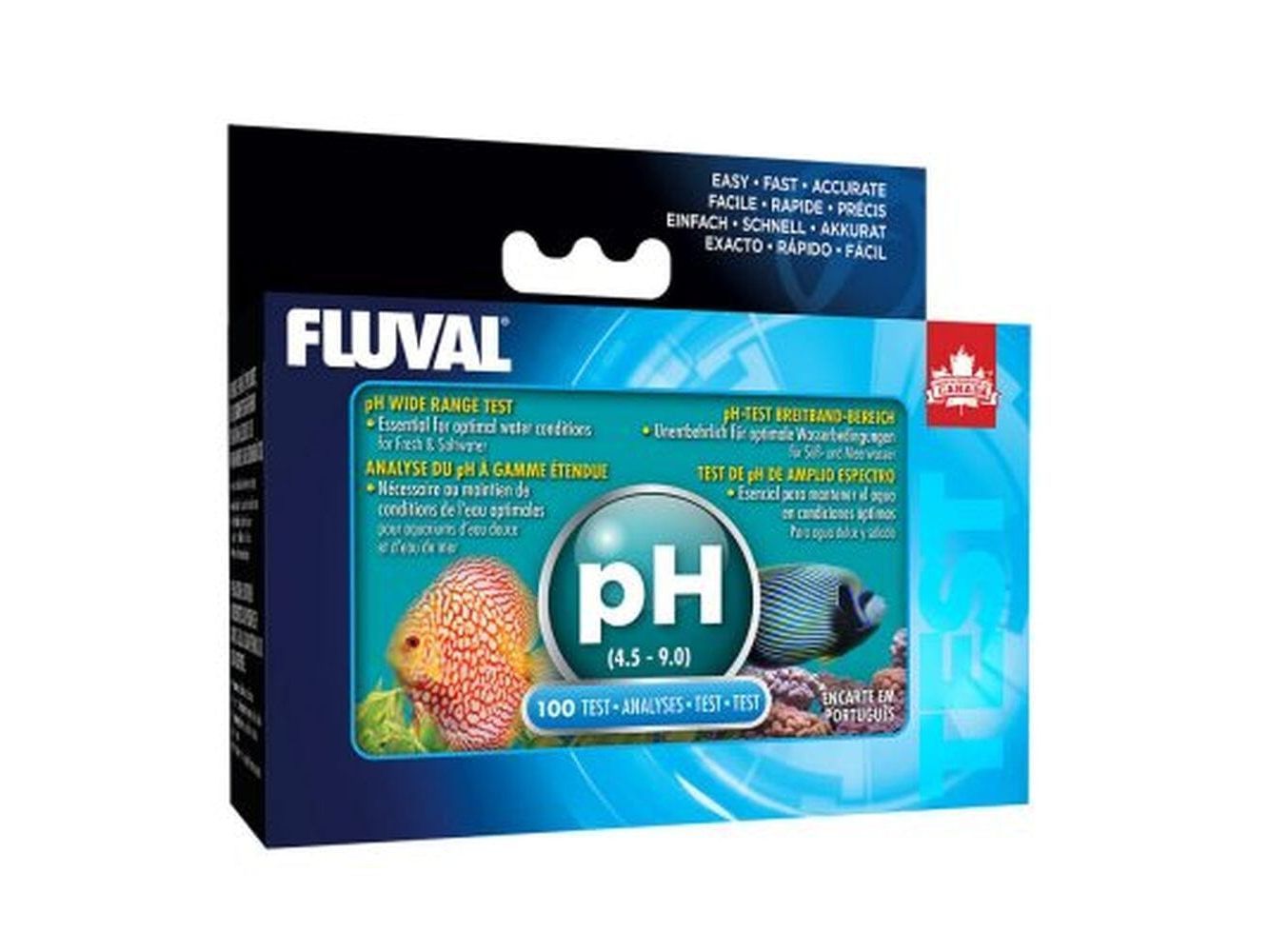 Fluval pH Wide Range Test Kit, Fresh/Salt Fish Supplies Fluval