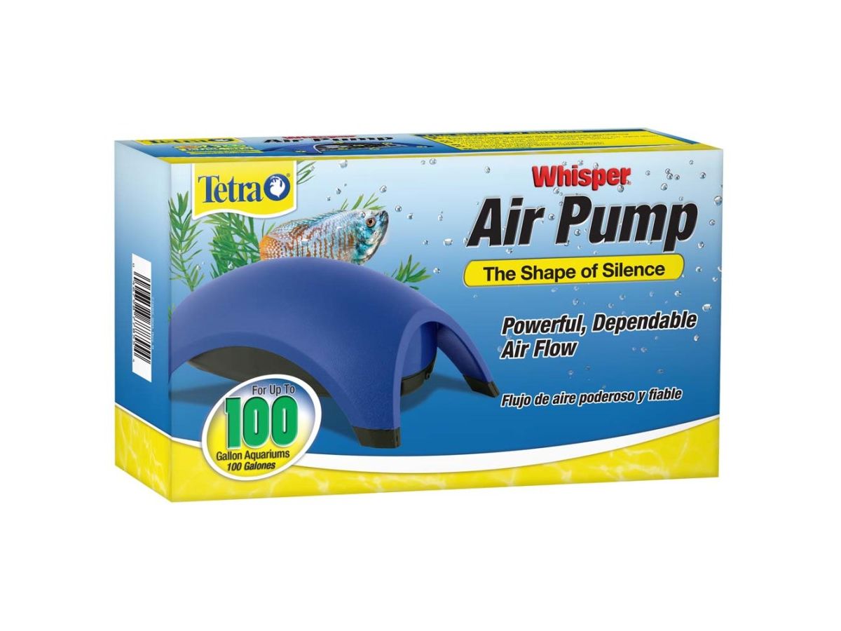 Tetra Whisper Aquarium Non-UL Air Pump Blue, 1ea/100 gal Tetra