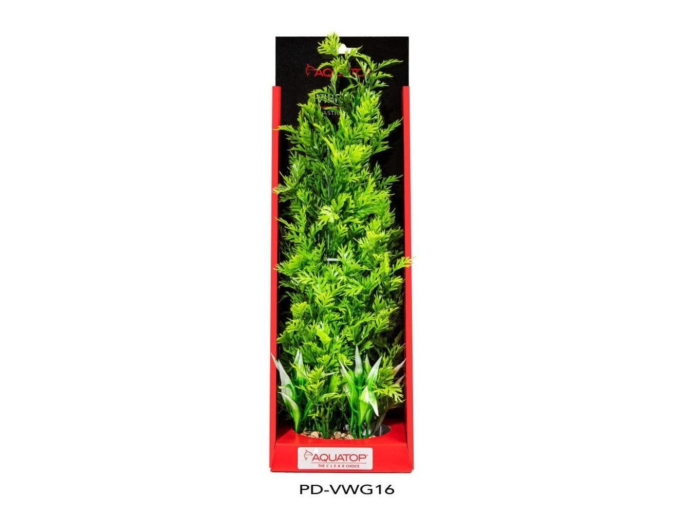 Aquatop Vibrant Wild Plant Green, 16 in Aquatic Decor Aquatop