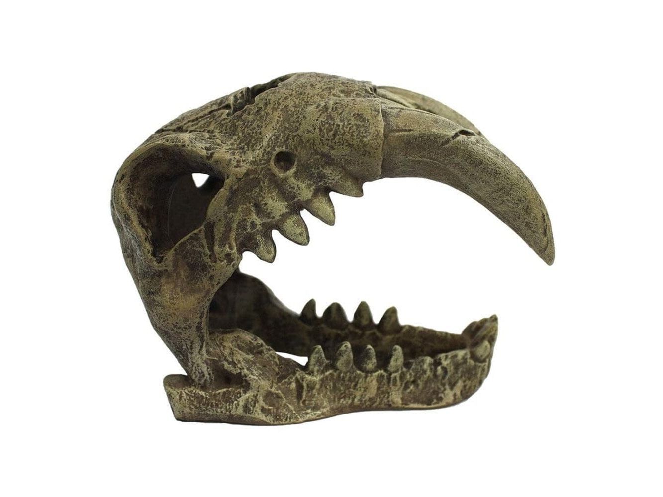 Komodo Larger Saber Tooth Reptile Hideout Gray LG Komodo