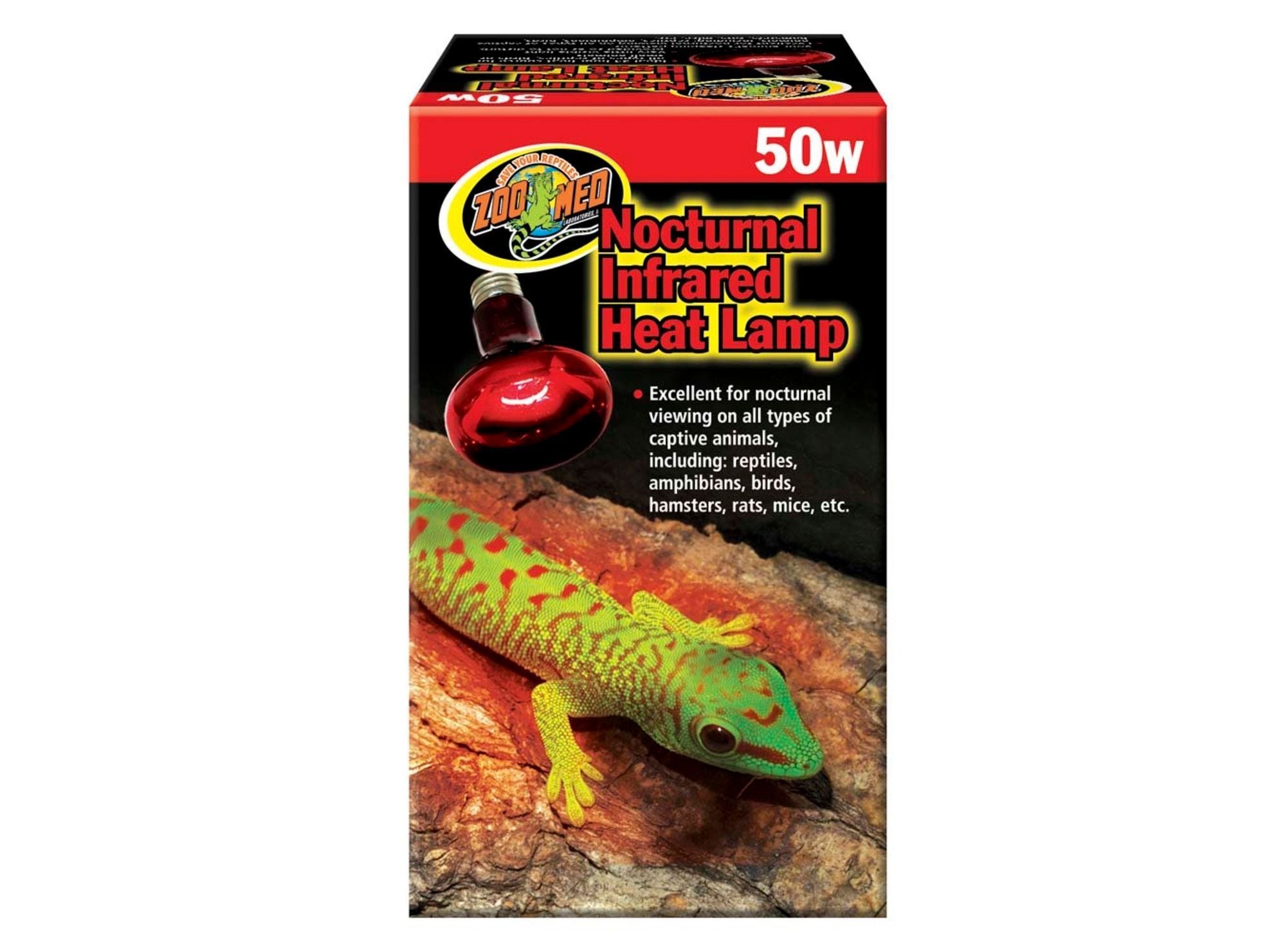 Zoo Med Nocturnal Infrared Heat Lamp 1ea/50 W Zoo Med