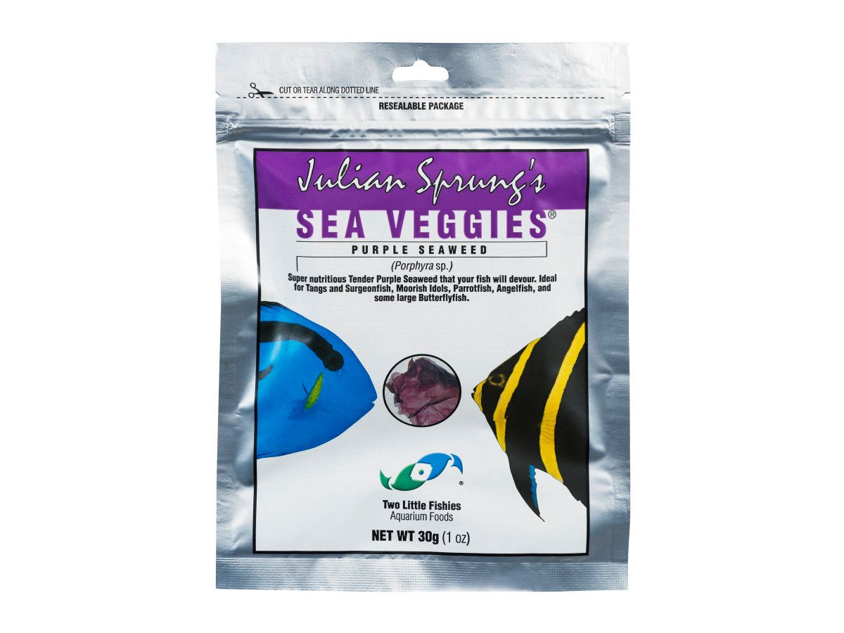 Two Little Fishies Julian Sprung's Seaveggies Purple Seaweed Fish Food 1ea/1 oz