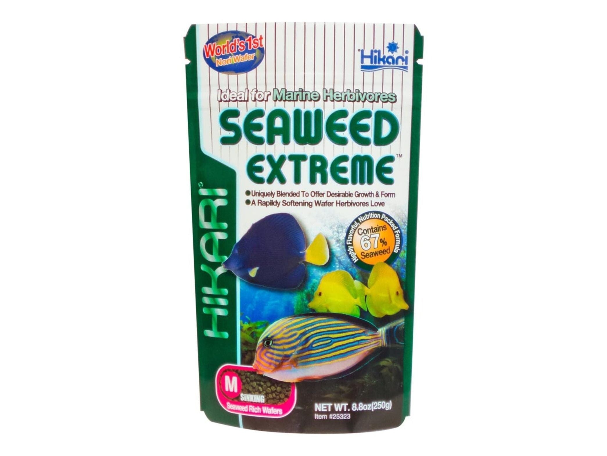 Hikari Seaweed Extreme Medium Wafer Fish Food 8.8 oz Aquatic Diet Hikari