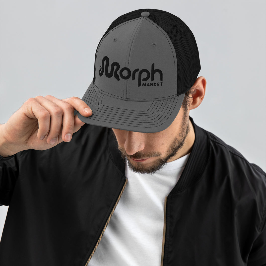 MorphMarket Trucker Cap with White Embroidered Logo