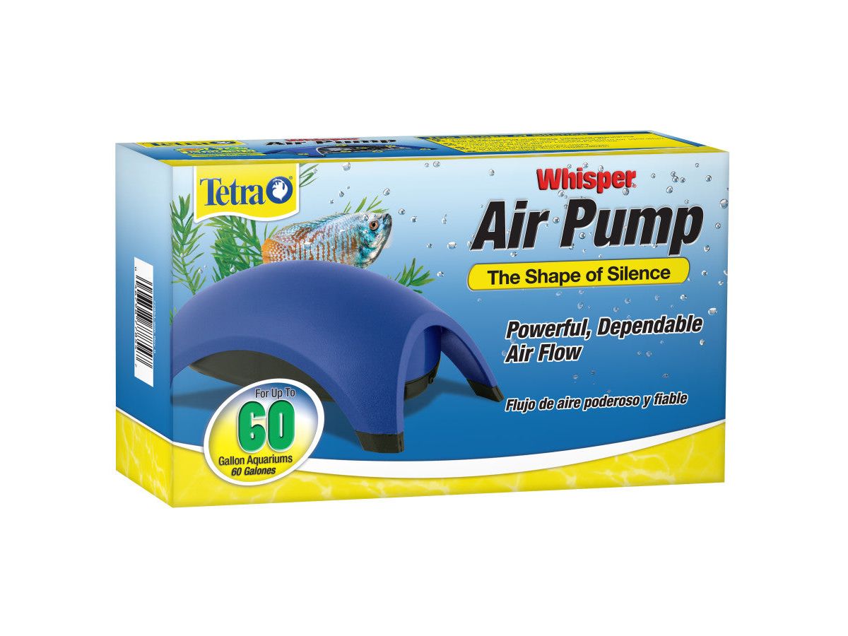 Tetra Whisper Aquarium Non-UL Air Pump Blue, 1ea/60 gal Tetra