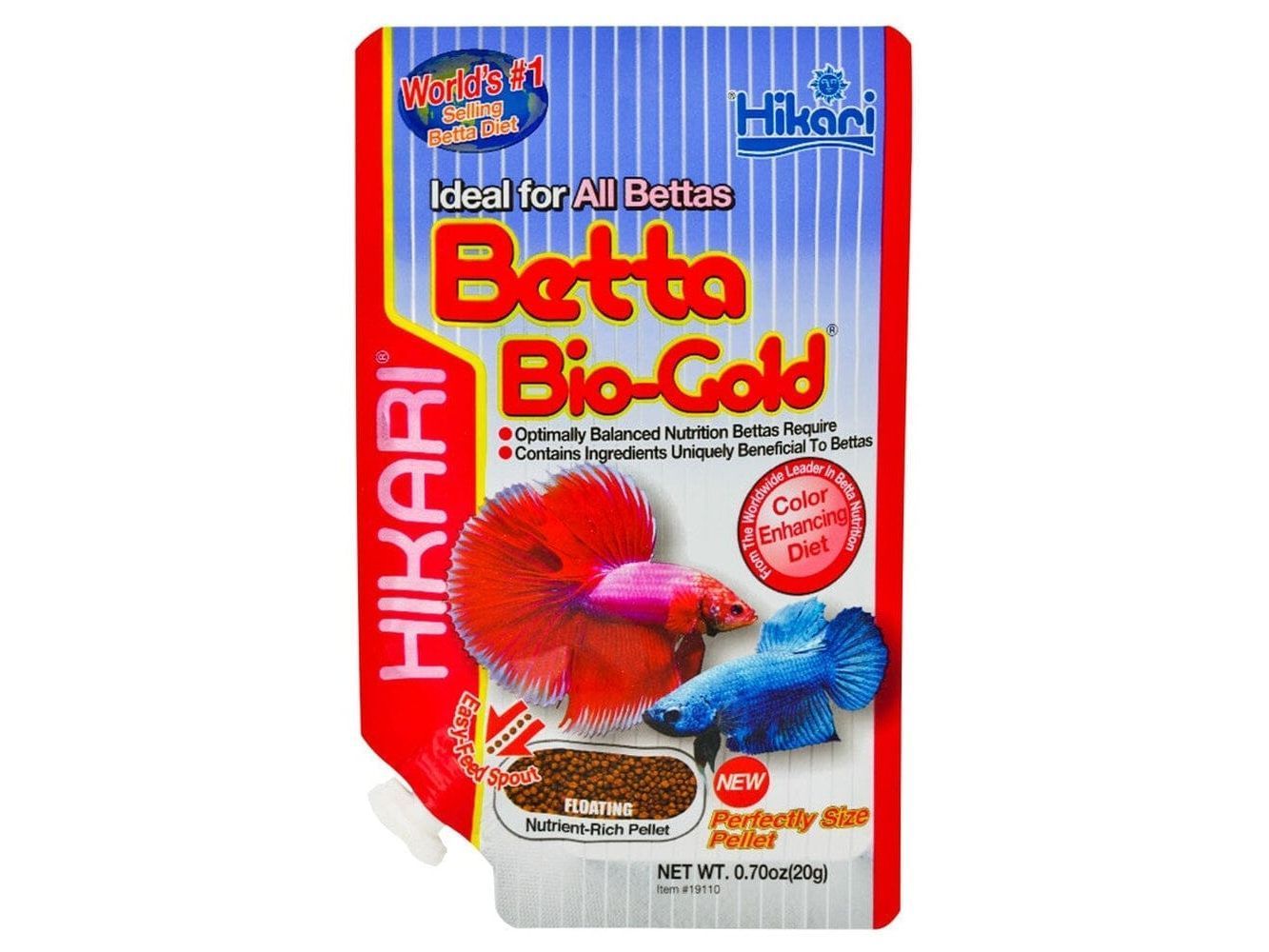 Hikari Betta BioGold Pellets Fish Food 0.7 oz Aquatic Diet Hikari