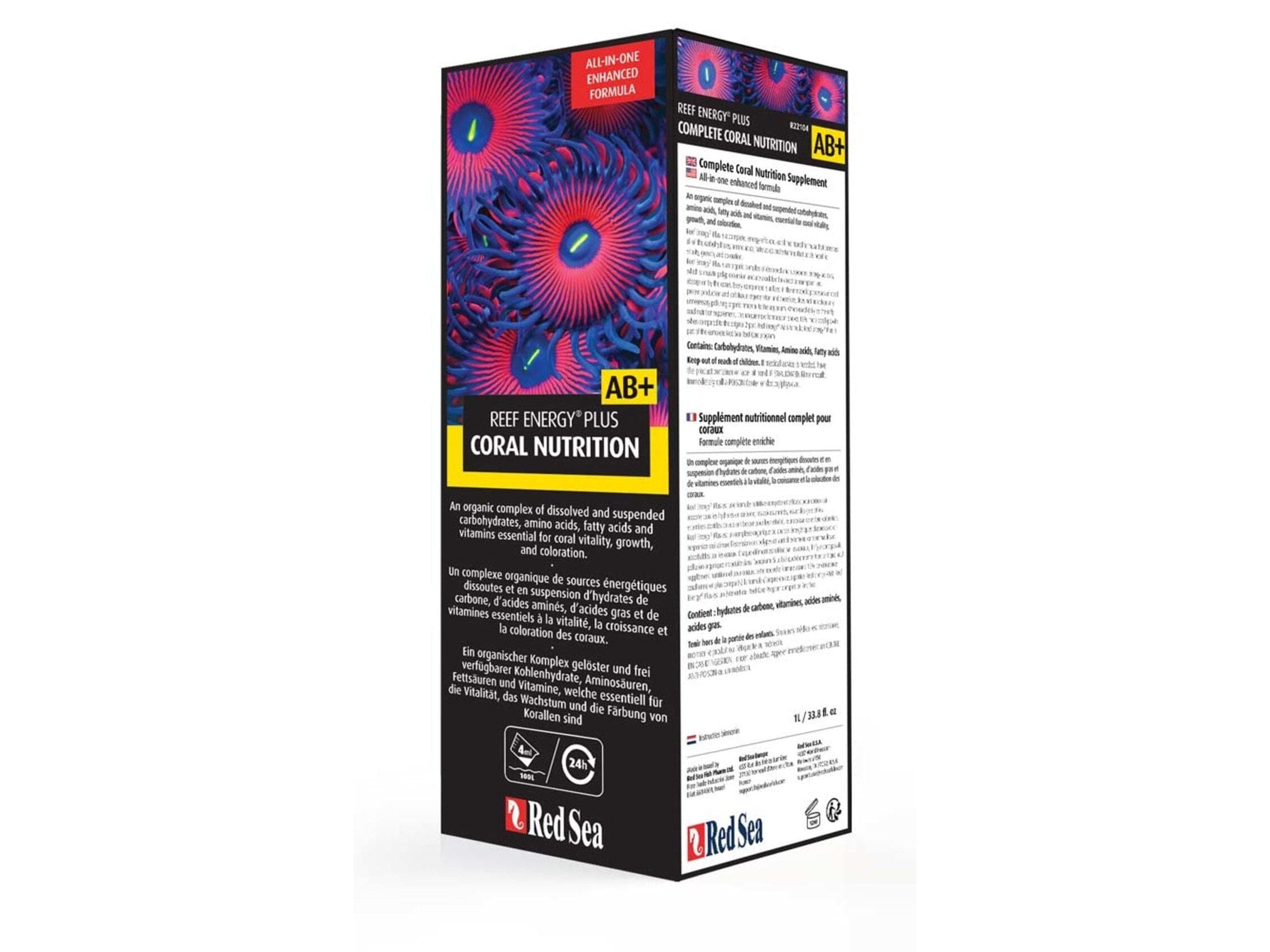 Red Sea Reef Energy Plus AB+ Coral Nutritional Supplement 1ea/33.8 fl oz Animals & Pet Supplies > Pet Supplies > Fish Supplies Red Sea
