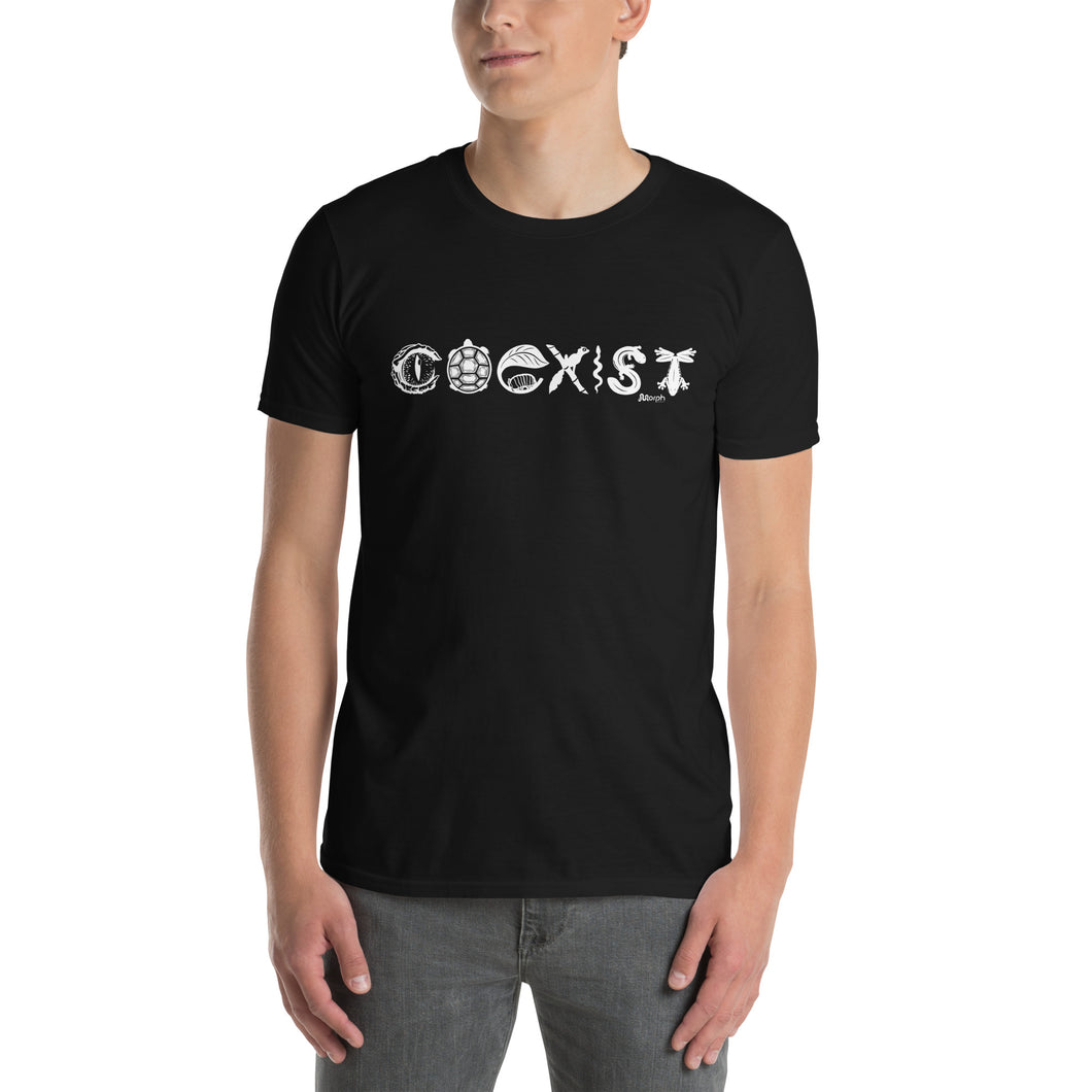 COEXIST Unisex T-Shirt with White Text