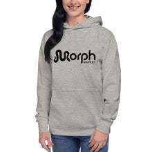 Load image into Gallery viewer, Unisex Hoodie with Black MorphMarket Logo
