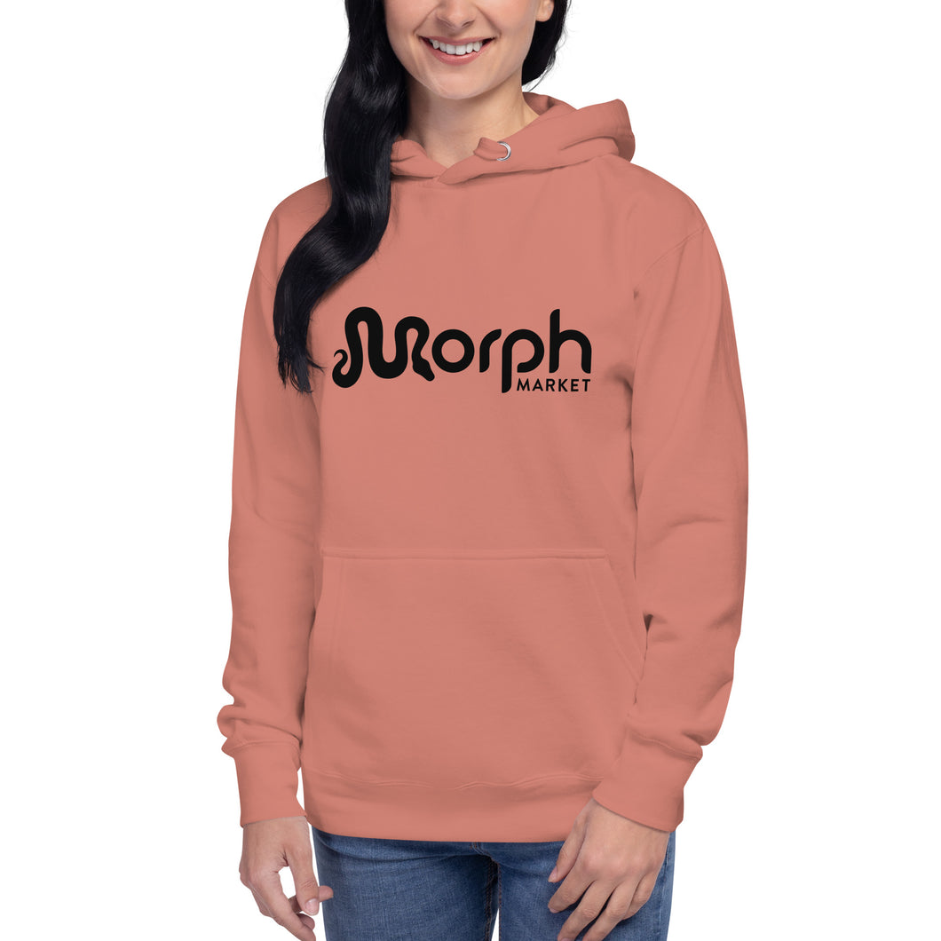 MorphMarket Unisex Hoodie with Black Logo