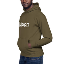 Load image into Gallery viewer, MorphMarket Unisex Hoodie with White Logo
