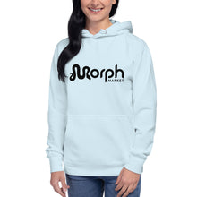 Load image into Gallery viewer, Unisex Hoodie with Black MorphMarket Logo
