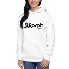 Load image into Gallery viewer, Unisex Hoodie with Black MorphMarket Logo
