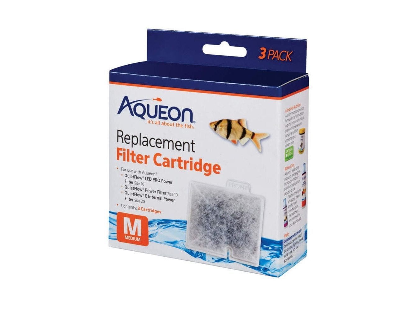 Aqueon Replacement Filter Cartridges, Medium - 3 pk Filter & Accessories Aqueon
