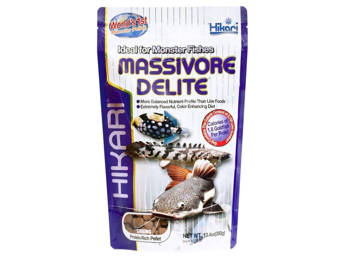 Hikari Large Massivore Delite Carnivore Pellets 13.4 oz Aquatic Diet Hikari