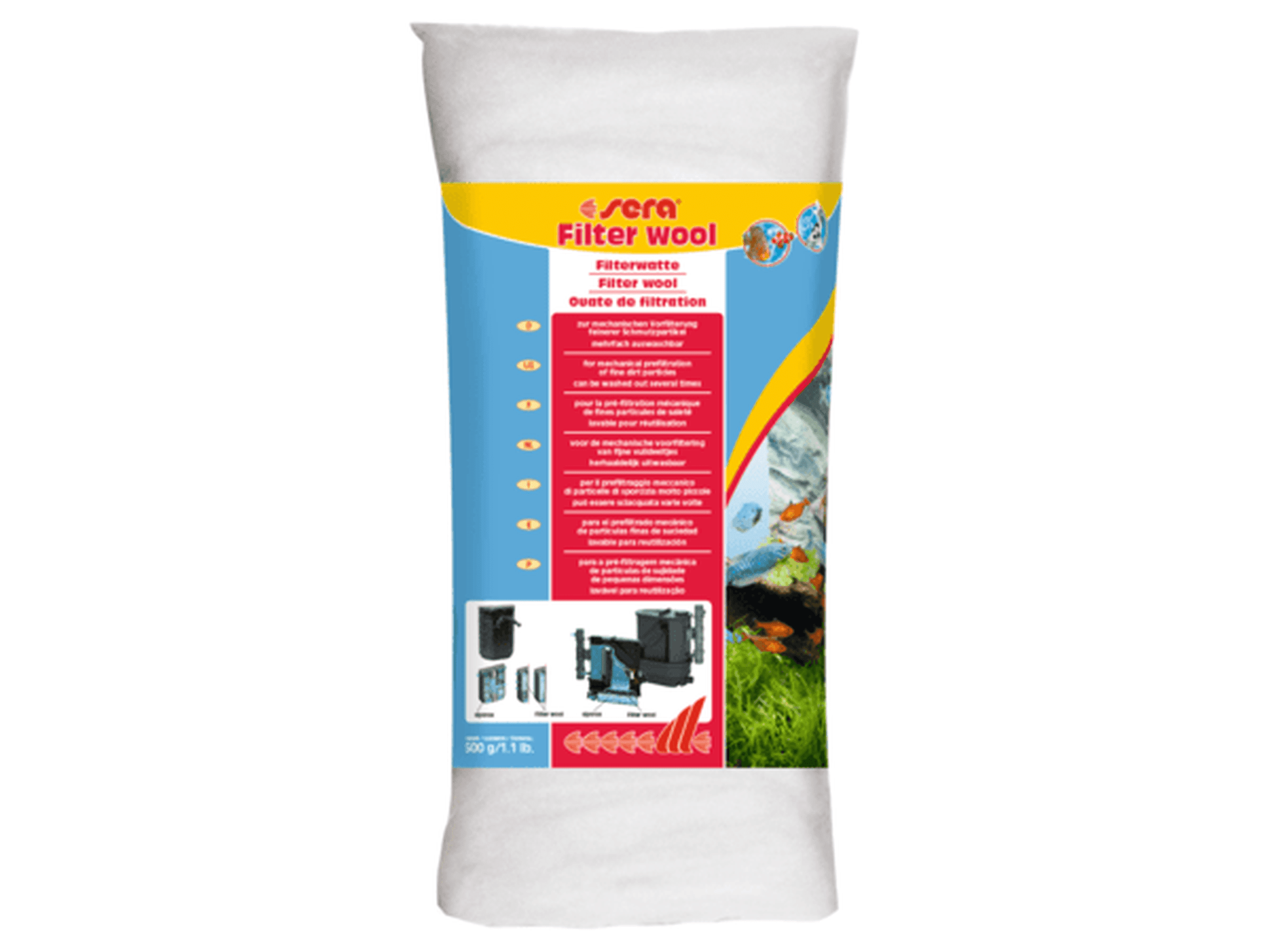 Sera Filter Wool 1.1lb Aquarium Cleaning Supplies Sera