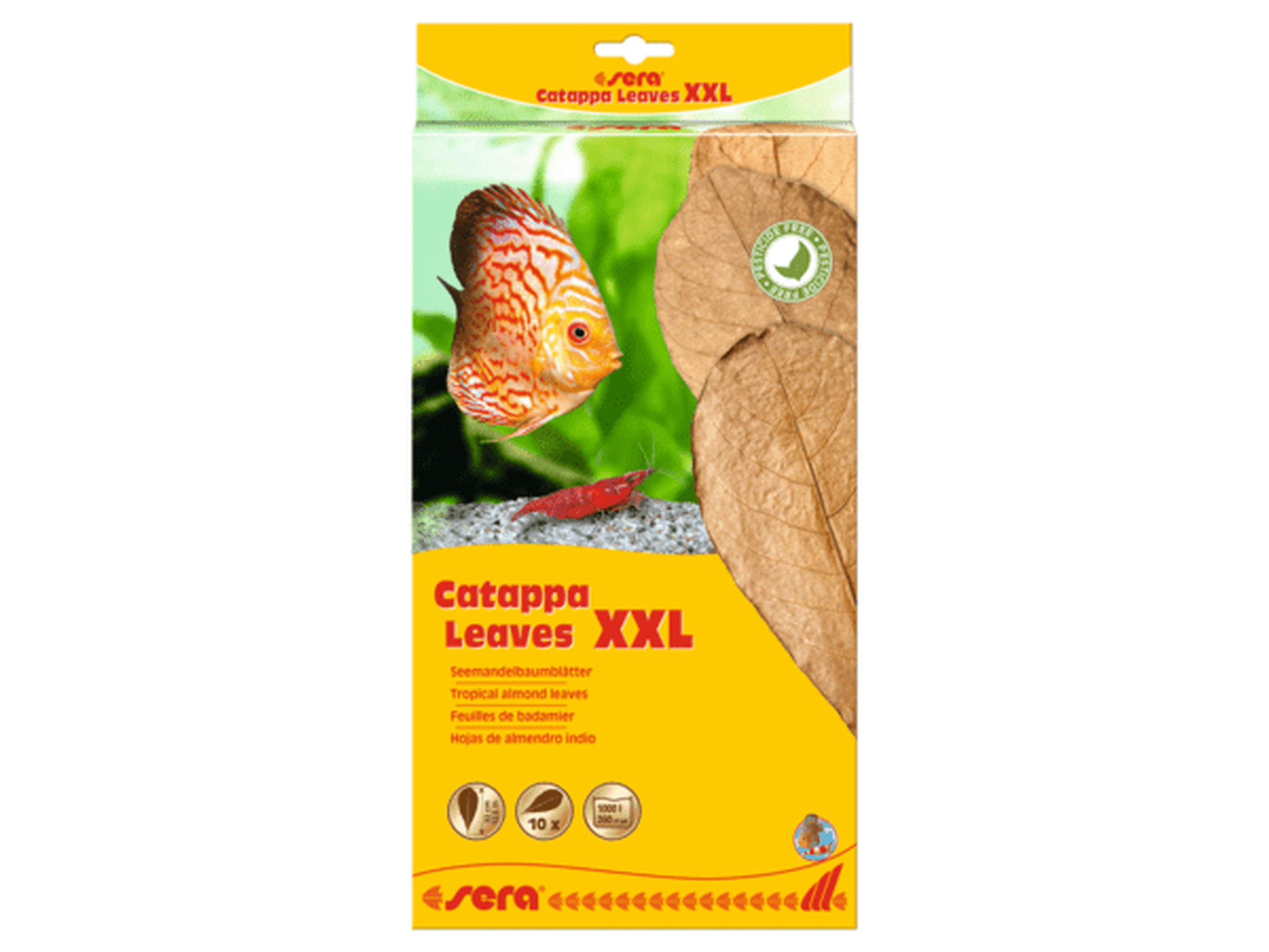 Sera Catappa Leaves, XXL Aquarium Additives Sera
