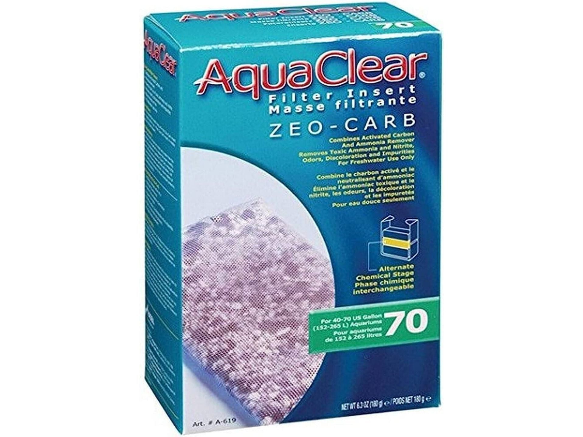 AquaClear Filter Insert Zeo-Carb 70gal fish supplies AquaClear