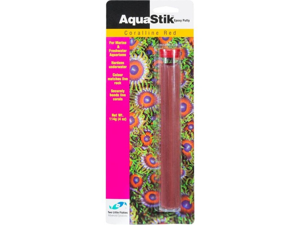 Two Little Fishies AquaStik Underwater Epoxy Putty Coralline Red, 1ea/4 oz Two Little Fishies 
