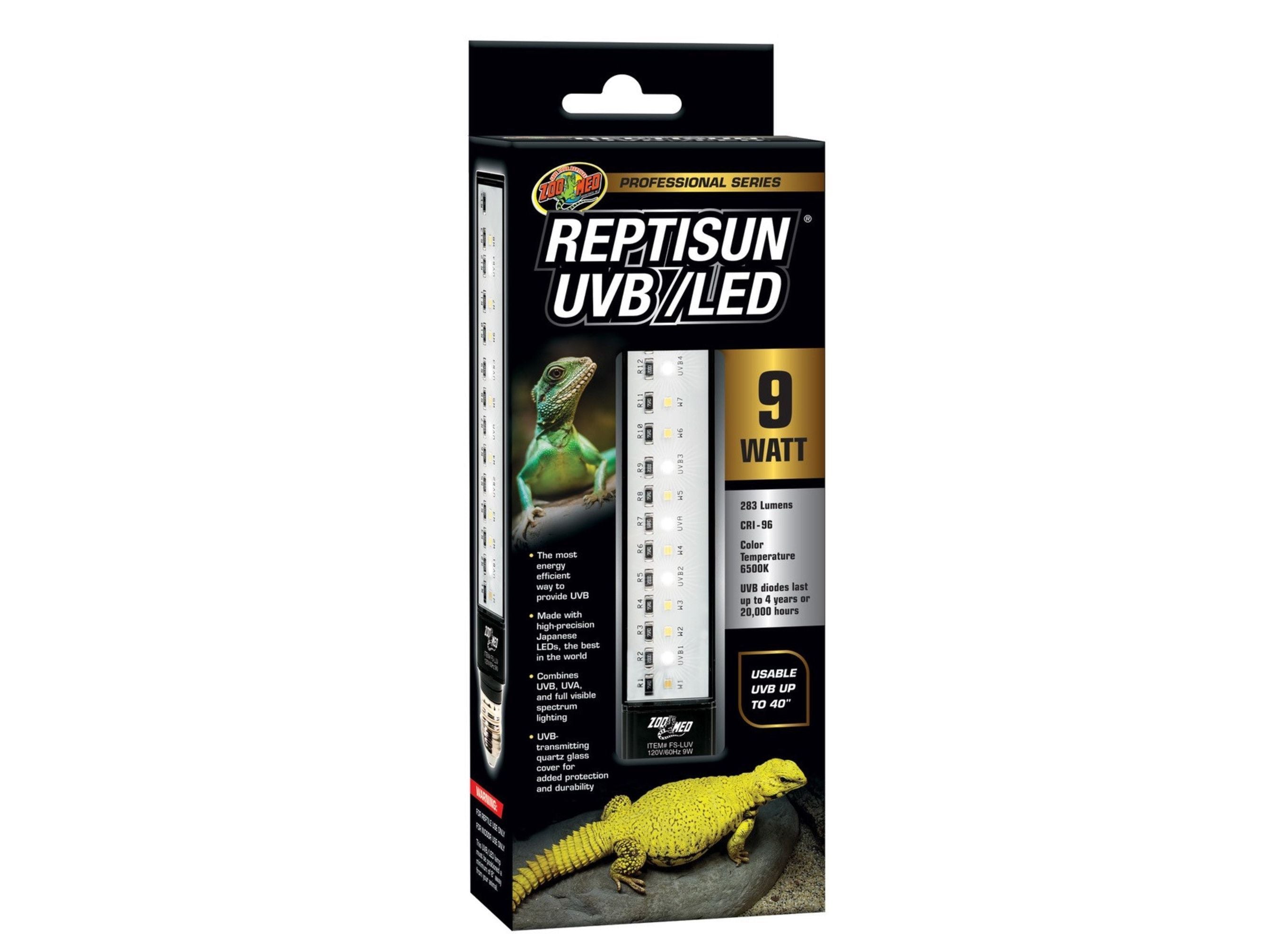Zoo Med Professional Series Reptisun UVB/LED Bulb 1ea/9W