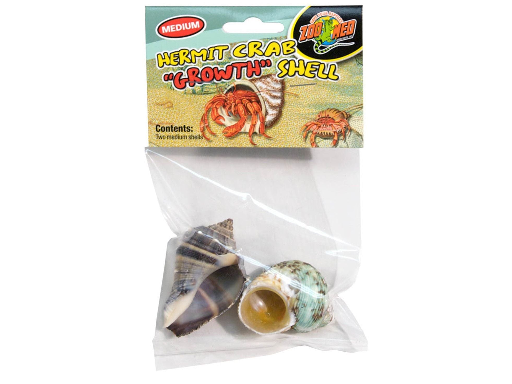 Zoo Med Hermit Crab Growth Shell Assorted, 1ea/MD, 2 pk